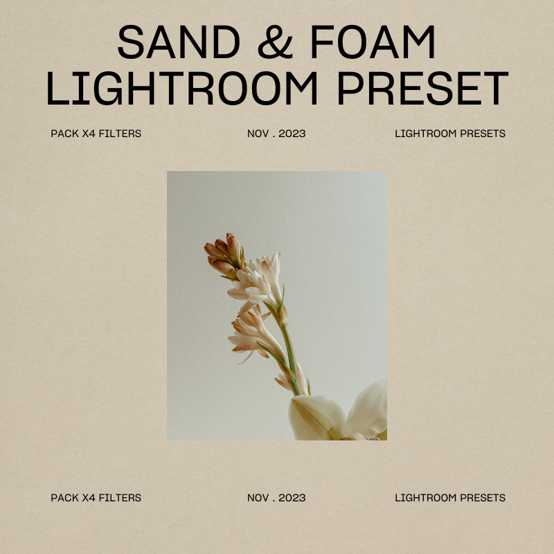 Sand &amp; Foam Lightroom Mobile Preset